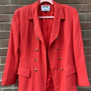Bright Red Over-Sized Blazer